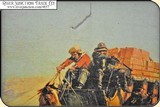 Print on Canvas of Oscar Edmund Berninghaus - A Fight For The Overland Mail - 3 of 7