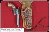 Wonderfully Floral Carved Single Action Fast Draw Rig - 3 of 7
