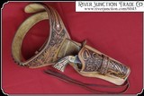 Wonderfully Floral Carved Single Action Fast Draw Rig - 2 of 7