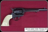 Old West M1873 Black Finish Cavalry Non-Firing Replica Revolver - Faux Ivory Grips - 6 of 8