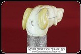 19th Century Ivory Pommel Cane Hound head - 7 of 9