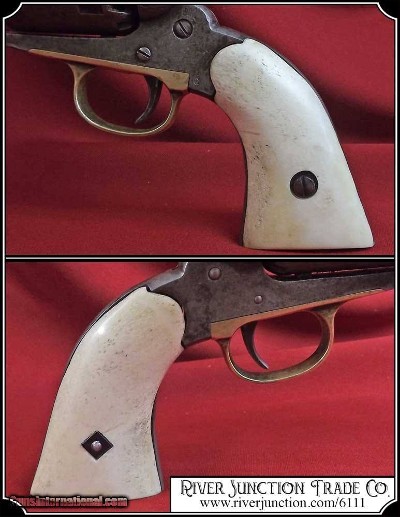 Grips ~ natural white bone For your 1858 Remington