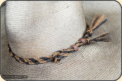 Twisted horse hair hat band - Image 5 of 9