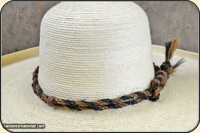 Twisted horse hair hat band