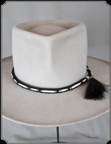 Bone Beaded Horse Hair Hatband
