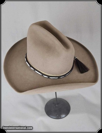 Bone Beaded Horse Hair Hatband - Image 4 of 6