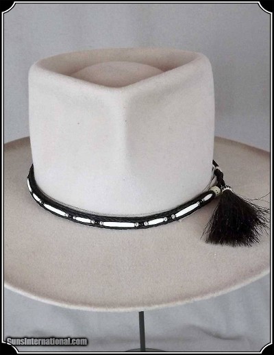 Bone Beaded Horse Hair Hatband