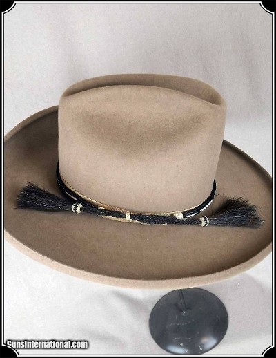 Bone Beaded Horse Hair Hatband - Image 3 of 6