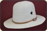 Old West Leather Hatband. Metal spots and buckle. - 2 of 5