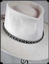 Horse Hair Hat Band Black and White - 2 of 8