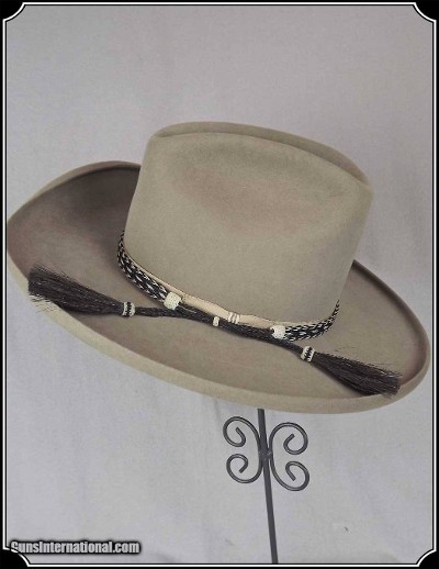 Horse Hair Hat Band Black and White - Image 6 of 8