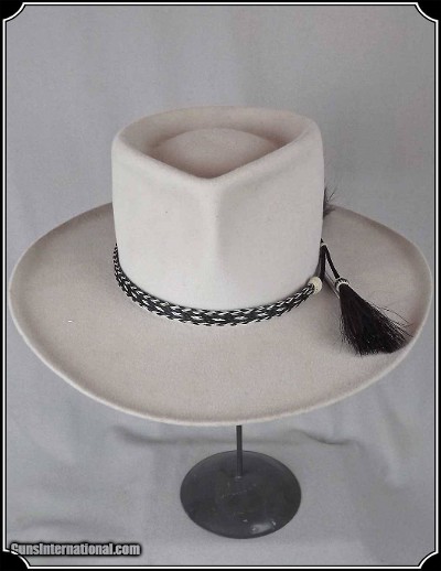 Horse Hair Hat Band Black and White - Image 7 of 8