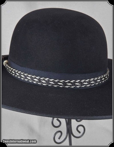 Horse Hair Hat Band Black and White
