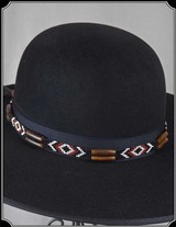 Glass Quill and Bead Hat Band