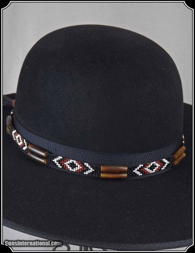 Glass Quill and Bead Hat Band