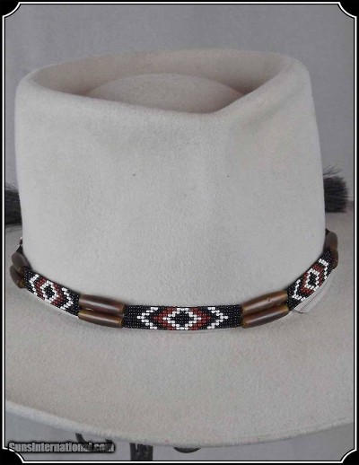 Glass Quill and Bead Hat Band - Image 2 of 8