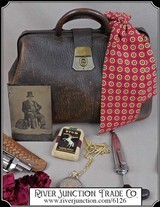 Bag - medium size carpet bag style leather bag - 1 of 12