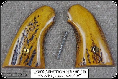 Grips ~ Aged Elk Horn with bark on. For your 1858 Remington - Image 6 of 9
