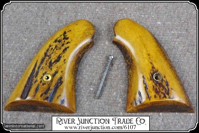 Grips ~ Aged Elk Horn with bark on. For your 1858 Remington - Image 7 of 9