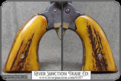 Grips ~ Aged Elk Horn with bark on. For your 1858 Remington - Image 5 of 9