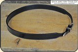 Leather Hat Band 3/4" Tapered with Buckle - Black - 4 of 5