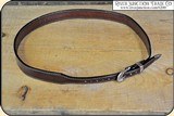 Leather Hat Band 3/4" Tapered with Buckle - Brown - 4 of 5