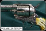 UBERTI .45 Colt Fully Engraved with Real Jigged bone grips - 5 of 13