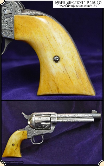 Bone two piece Grips ~ We Hand make and fit to your Colt SAA and all its Clones