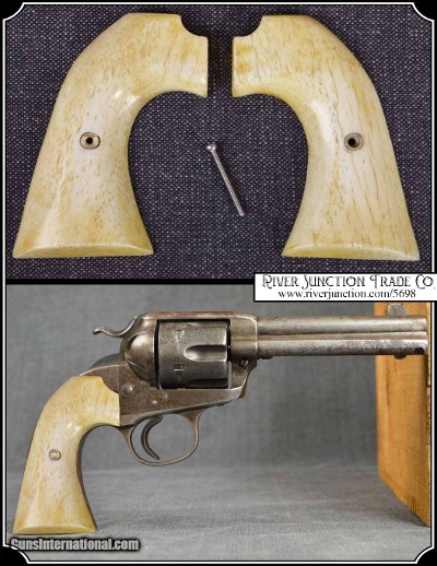 Hand made Bone Colt Bisley two piece Grips