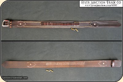 Studded Cartridge Belt - .38 Caliber - Image 4 of 8