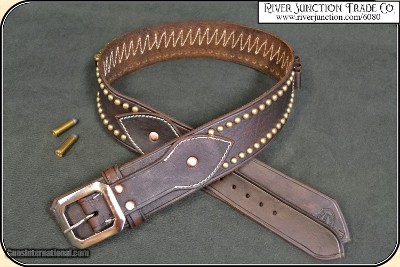 Studded Cartridge Belt - .38 Caliber - Image 2 of 8