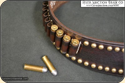 Studded Cartridge Belt - .38 Caliber - Image 5 of 8