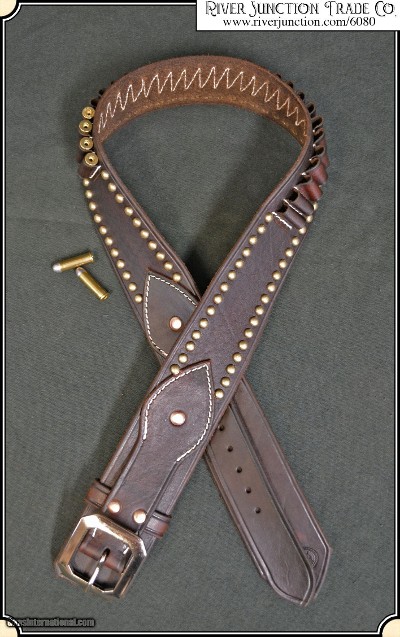 Studded Cartridge Belt - .38 Caliber