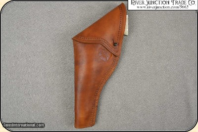 Civilian full flap holster Copied from original in the River Junction Collection - Image 2 of 10