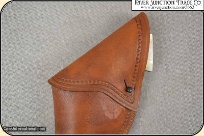 Civilian full flap holster Copied from original in the River Junction Collection - Image 7 of 10