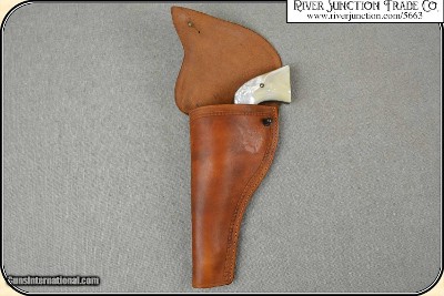 Civilian full flap holster Copied from original in the River Junction Collection - Image 3 of 10