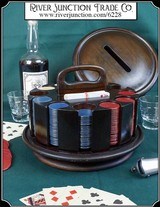 Large, Gamblers poker chip rack. - 1 of 8
