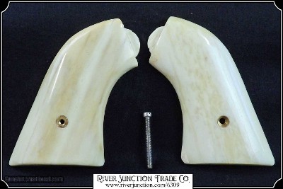 Hand made Bone 1875 or 1895 Original or Uberti Remington two piece Grips RJT#6309 - Image 6 of 10