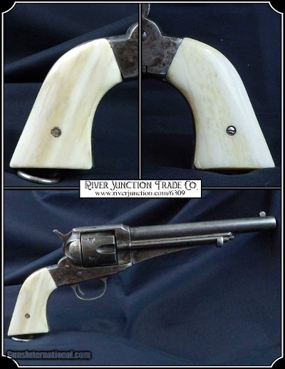 Hand made Bone 1875 or 1895 Original or Uberti Remington two piece Grips RJT#6309