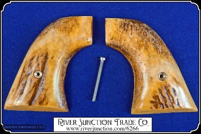 Elk Horn 1873 S.A. Grip w/bark & antique stain - Image 6 of 9