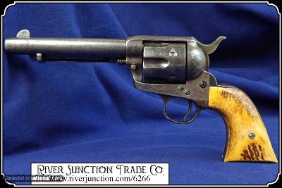 Elk Horn 1873 S.A. Grip w/bark & antique stain - Image 2 of 9