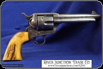 Elk Horn 1873 S.A. Grip w/bark & antique stain - Image 3 of 9