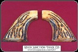 Colt SAA 1st Gen. ELK HORN "Jigged" grips - 7 of 8