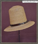 Vintage Straw top hat size 6 3/4 - 1 of 5