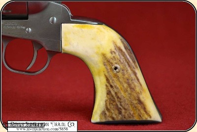 Old Vaquero and other Ruger Grips ~ Hand made Elk Horn two piece Grips w/ bark on RJT#5858 - Image 5 of 13