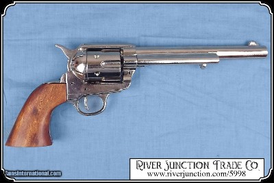Non-firing Replica Pistol - 7 1/2 in. Nickel Finish SA - Image 4 of 7