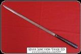 Black Lacquered Grasscloth SWORD STICK cane - 7 of 9