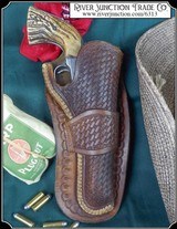 Holster - Lawrence Right hand holster for Colt Single Action 4 3/4 or 5 1/2 inch barrel - 1 of 9