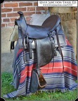 Antique Saddle Newly Restored,15 inch seat - 1 of 22