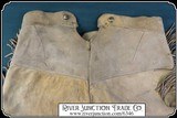 A truly rare find: Original Indian Wars Cavalry Officers brain tanned elk hide coat and trousers. - 16 of 20